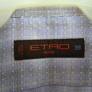 Etro button down cotton shirt Italy M